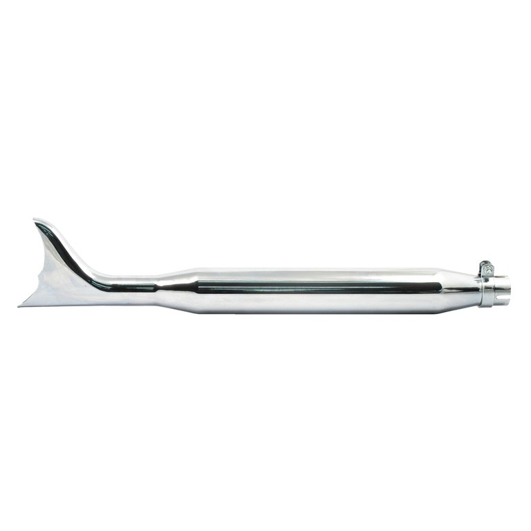 MCS Batwing Fishtail universal muffler 30″ long chrome