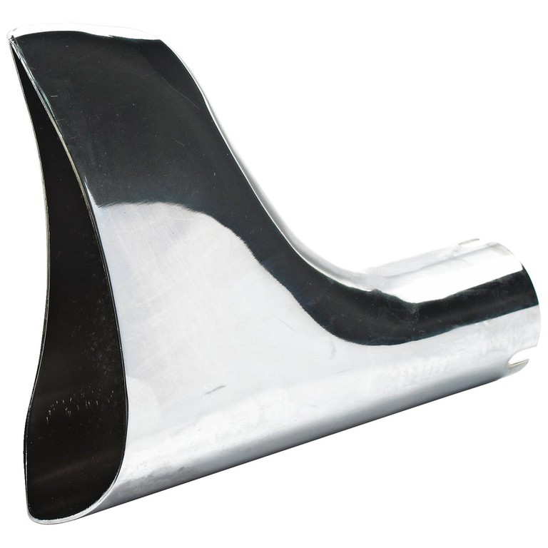 MCS Universal slip-on Fishtail tip chrome
