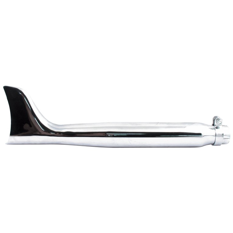 MCS Fishtail universal muffler 22″ long chrome