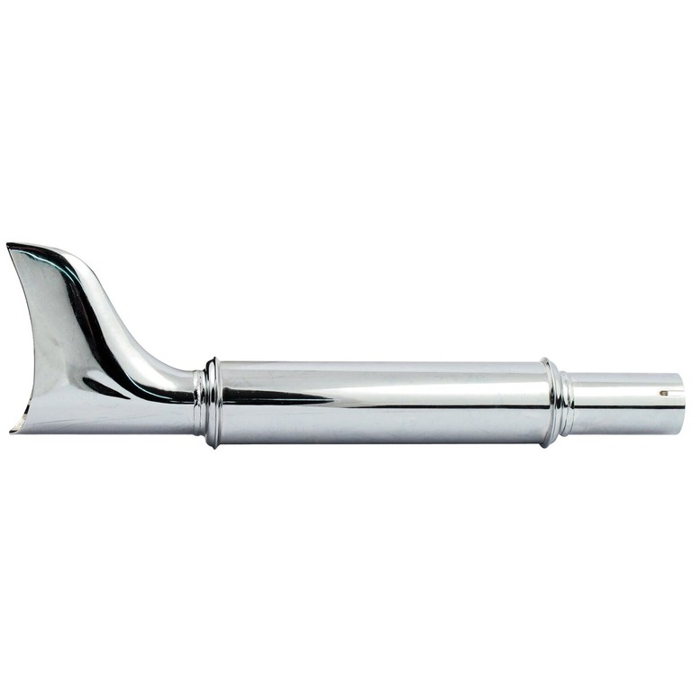 MCS Fishtail classic universal muffler 20″ long chrome