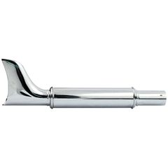 MCS Fishtail classic universal muffler 20″ long chrome