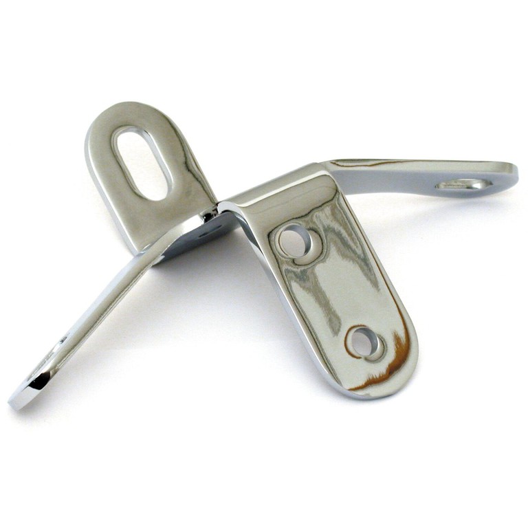 MCS OEM style top motor mount. Chrome