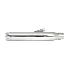 Highway Hawk Rage universal muffler 17″ long chrome with chrome end cap