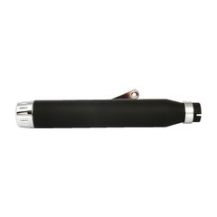 Highway Hawk Rage universal muffler 17″ long black with chrome end cap