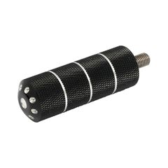 MCS Bomber, shift/brake peg set. knurled. Black cm