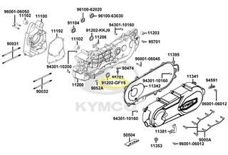 Τσιμούχα Στροφάλου 19.8*30*5 Kymco Like.125 Cbs E5+ 2025-2026 91202-GFY6-90C