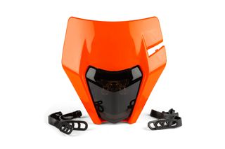 Μασκα Φανου Led Ktm Exc/Exc-F 250/350/450 Πορτοκαλι/Φιμε | Str8