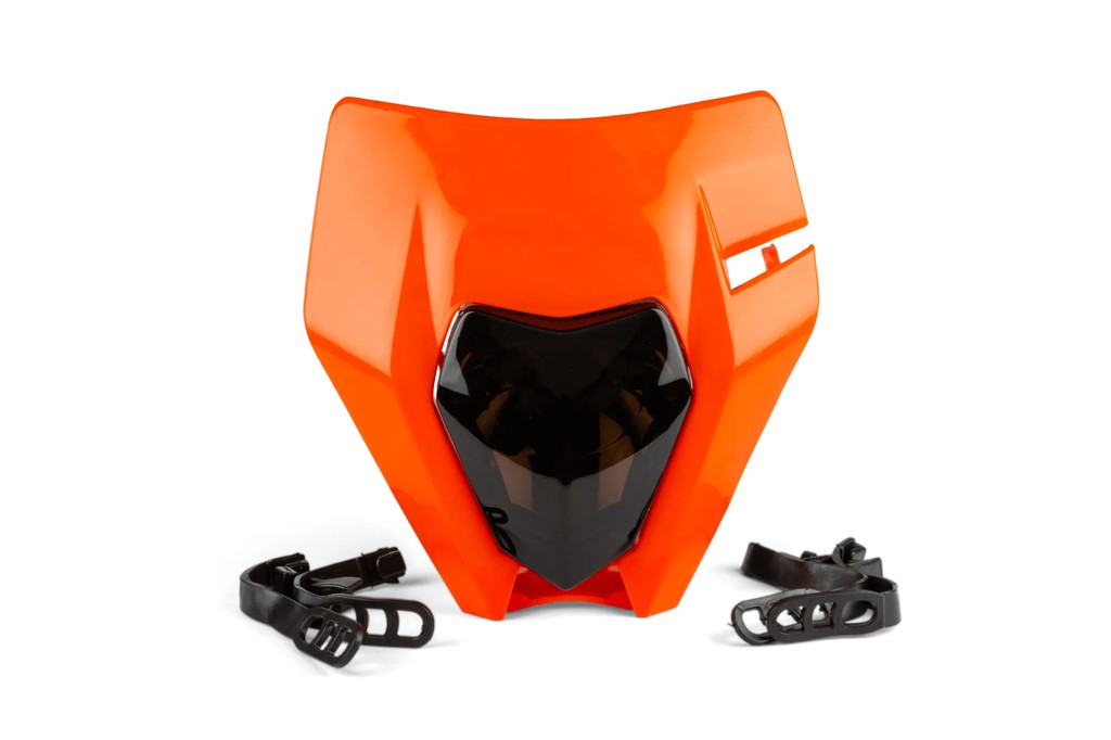 Μασκα Φανου Halogen Ktm Exc/Exc-F 250/350/450 Πορτοκαλι/Φιμε | Str8