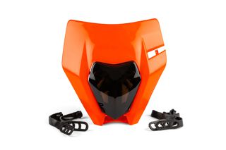 Μασκα Φανου Halogen Ktm Exc/Exc-F 250/350/450 Πορτοκαλι/Φιμε | Str8