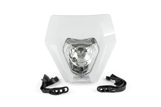 Μασκα Φανου Halogen Ktm Exc/Exc-F 250/350/450 Ασπρο/Διαφανο | Str8