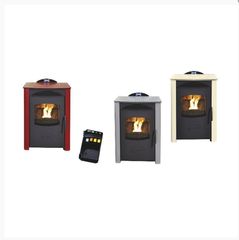 ΑΕΡΟΘΕΡΜΗ ΣΟΜΠΑ PELLET LILLY 9 kW (ΜΠΕΖ-ΚΟΚΚΙΝΟ-ΓΚΡΙ)