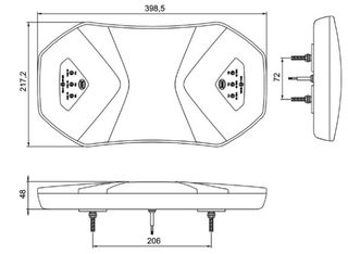 ΦΑΡΟΣ LED ΜΠΑΡΑ 10-30V ΠΟΡΤΟΚΑΛΙ-thumb-1