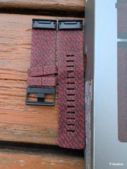 Garmin QuickFit 26 Λουράκι Heathered Red Nylon (Fenix 3, 5X, 6X, 7X, 8 51mm, Tactix Delta)