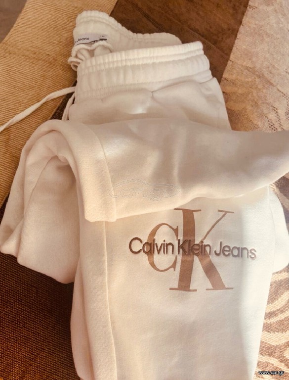 Calvin Klein παντελόνι φόρμας μπεζ