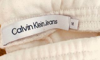 Calvin Klein παντελόνι φόρμας μπεζ-thumb-2