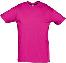 T-SHIRT UNISEX ΜΕ ΣΤΡΟΓΓΥΛΉ ΛΑΙΜΌΚΟΨΗ SOLʼS REGENT - 11380 FUCHSIA-140