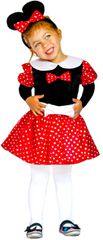 Αποκριάτικη Στολή Ποντικάκι Κορίτσι Minnie Mouse 1-10 Ετών - MARK512 Με Καλσόν