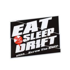 Μονό Αυτοκόλλητο Αδιάβροχο – Eat, Sleep, Drift