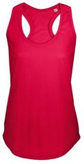 Sol's Moka 00579 Γυναικείο αμάνικο t-shirt 100% βαμβάκι Ringspun πενιέ RED-145