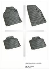 Λαστιχένια πατάκια Frogum universal για VW Fox / Polo 5 / Golf 5 / Jetta 07 / Passat 06 / Touran - 4τμχ