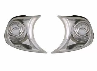 Φλας δίπλα στο φανάρι E46 coupe (1999-2001) - χρωμίου - σετ 2τμχ.