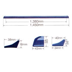ΣΠΟΙΛΕΡ ΜΑΥΡΟ PVC UNIVERSAL 1,45m-thumb-2