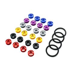 Κλιπ συγκράτησης προφυλακτήρα JDM Car-styling Quick Release Fasteners Ασημί 4τμχ