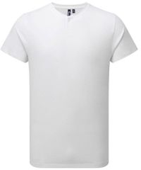 PR219 Comis T-shirt με κουμπί Jersey 160gr WHITE