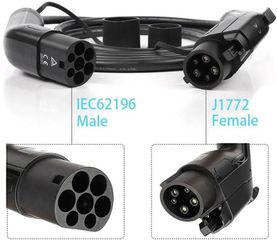 Type 1 - Type 2 5μέτρα 16A-32A 3,6KW-7,4KW Καλώδιο Ηλεκτρικού Αυτοκινήτου Σταθμών Φόρτισης BLACK 7.4kW 32A Μονοφασικό-thumb-5
