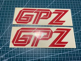 ΣΕΤ ΑΥΤΟΚΟΛΛΗΤΑ KAWASAKI GPZ 19x6.5cm *MOTO LEADER PARTS*