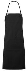 PREMIER PR181 "ARTISAN'S CHOICE" Double Pocket Canvas Bib Apron BLACK