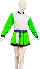 Καρναβαλική Στολή Neon Cheerleader – Ελληνικής Κατασκευής, Άνετη & Στυλάτη WHITE/GREEN