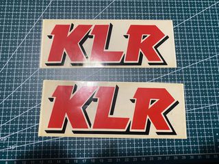 ΣΕΤ ΑΥΤΟΚΟΛΛΗΤΑ KAWASAKI KLR 18x8cm *MOTO LEADER PARTS*