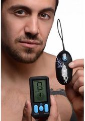 5X Vibrating & E-Stim Silicone Egg + Remote-thumb-2