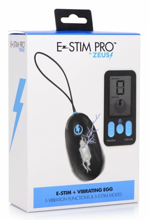 5X Vibrating & E-Stim Silicone Egg + Remote