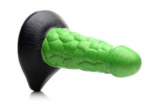 Radioactive Reptile Thick Scaly Silicone Dildo