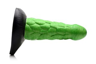 Radioactive Reptile Thick Scaly Silicone Dildo-thumb-1