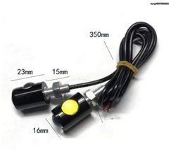 ΖΕΥΓΟΣ ΜΙΝΙ LED ΦΛΑΣ ΑΛΟΥΜΙΝΙΟΥ ΓΙΑ ΜΟΤΟΣΥΚΛΕΤΕΣ