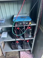 Φωτοβολταϊκό σύστημα 10kW προς πώληση. LiFePO4, ηλιακά πάνελ, υβριδικός inverter 48V, πλήρης ηλεκτρικός πίνακας με ασφάλειες & αυτόματα, 200 μέτρα καλωδίων