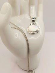 Μενταγιόν Mother of Pearl και αλυσίδα Ασήμι 925 Α9556 ΤΙΜΗ 125 ΕΥΡΩ