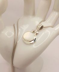 Μενταγιόν Mother of Pearl και αλυσίδα Ασήμι 925 Α9556 ΤΙΜΗ 125 ΕΥΡΩ-thumb-1