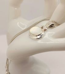 Μενταγιόν Mother of Pearl και αλυσίδα Ασήμι 925 Α9556 ΤΙΜΗ 125 ΕΥΡΩ-thumb-5