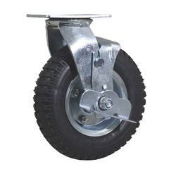 EXPRESS ΤΡΟΧΟΣ ΠΕΡΙΣΤΡΟΦΟΜΕΝΟΣ Φ220 mm – 2.50-4 ΜΕΤΑΛΛΙΚΗ ΖΑΝΤΑ Φ12 mm ΦΟΥΣΚΩΤΟΣ ΜΕ ΣΑΜΠΡΕΛΑ – 2PR – ΜΕ ΠΛΑΚΑ ΚΑΙ ΜΕ ΦΡΕΝΟ (20651)