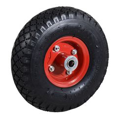 EXPRESS ΤΡΟΧΟΣ Φ260 mm – 10’Χ3.00-4 ΜΕΤΑΛΛΙΚΗ ΖΑΝΤΑ Φ16 mm ΦΟΥΣΚΩΤΟΣ ΜΕ ΣΑΜΠΡΕΛΑ – 6PR (20633)