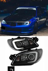 ΦΑΝΑΡΙΑ ΕΜΠΡΟΣ LED 3D HeadLights DRL Subaru Impreza GD 2005-2007