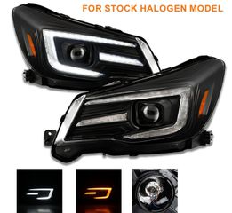 ΦΑΝΑΡΙΑ ΕΜΠΡΟΣ Subaru Forester S4 DRL LED Projector HeadLights 2013-2018