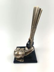 Art Deco σετ επάργυρων πιρουνιών για σαλιγκάρια (Escargot Forks ) σε περίτεχνη βάση.
