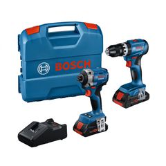 GSB + GDR Σετ Εργαλείων Μπαταρίας 18V (2x4.0Ah) - 18V - 20V - BOSCH (#0615A50069)