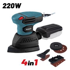 BORMANN BSS2300 3σε1 Τριβείο Έκκεντρο + Παλμικό + Δέλτα 220W με Αποσπώμενα Πέλματα ( 042648 )