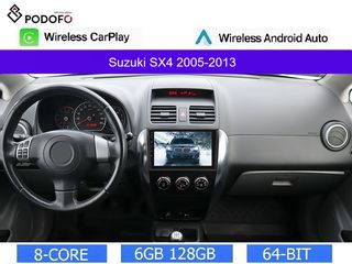 Suzuki SX4 (2005-13) Android 13 Οθόνη 9" | 6GB RAM +128GB ROM | Ασύρματο CarPlay & Aσύρματο Android Auto | GPS | WiFi | DSP